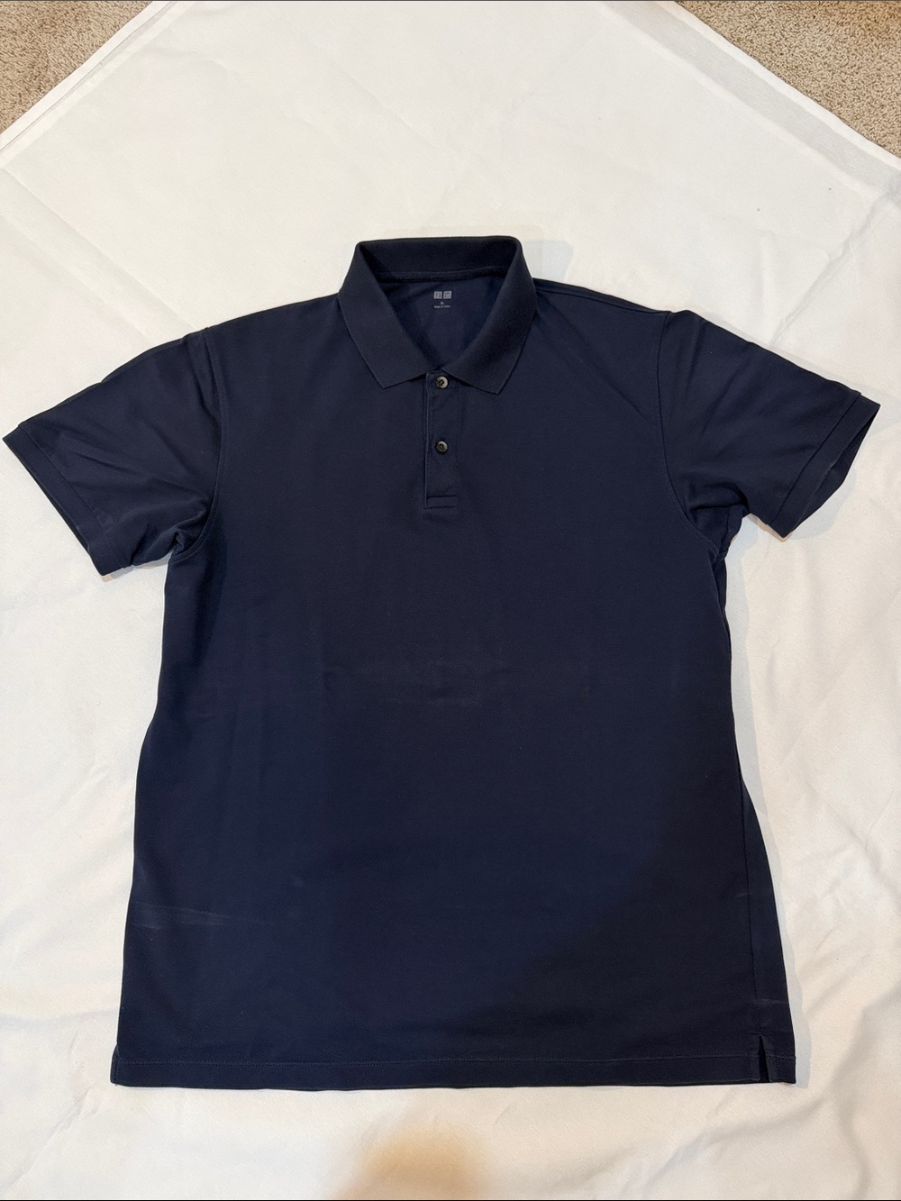 Men's Navy Polo Shirt - Classic Short Sleeve